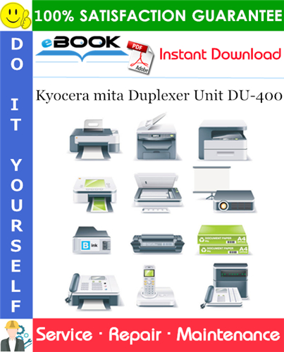 Thumbnail ☆☆ Best ☆☆ Kyocera mita Duplexer Unit DU-400 Service Repair Manual + Parts Catalog