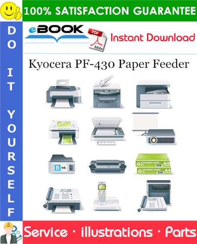 Thumbnail ☆☆ Best ☆☆ Kyocera PF-430 Paper Feeder Parts Manual