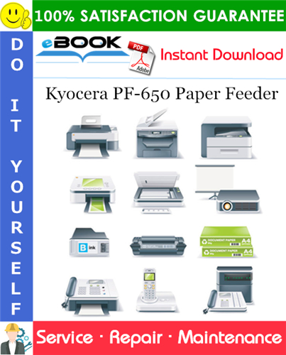 Thumbnail ☆☆ Best ☆☆ Kyocera PF-650 Paper Feeder Service Repair Manual + Parts Catalog