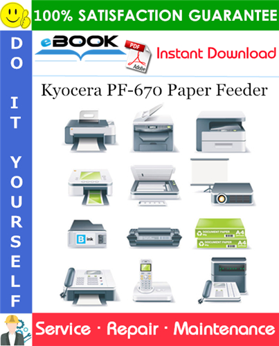 Thumbnail ☆☆ Best ☆☆ Kyocera PF-670 Paper Feeder Service Repair Manual + Parts Catalog