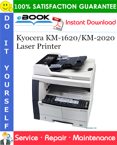 Thumbnail ☆☆ Best ☆☆ Kyocera KM-1620/KM-2020 Laser Printer Service Repair Manual + Parts Catalog