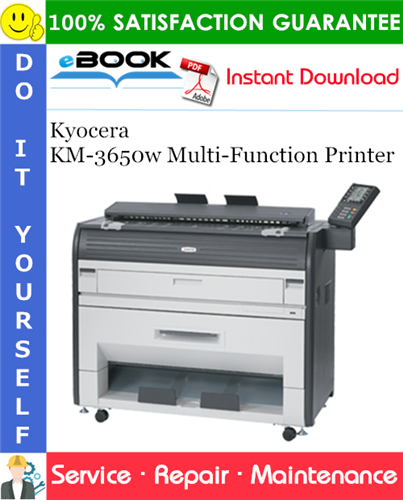 Thumbnail ☆☆ Best ☆☆ Kyocera KM-3650w Multi-Function Printer Service Repair Manual + Parts Catalog