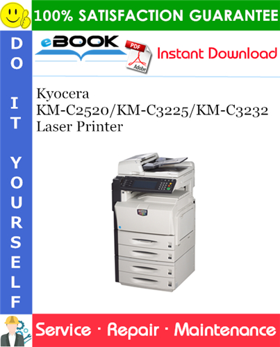 Thumbnail ☆☆ Best ☆☆ Kyocera KM-C2520/KM-C3225/KM-C3232 Laser Printer Service Repair Manual + Parts Catalog