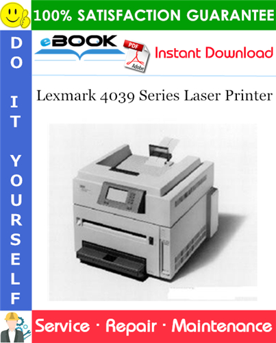 Thumbnail ☆☆ Best ☆☆ Lexmark 4039 Series Laser Printer Service Repair Manual