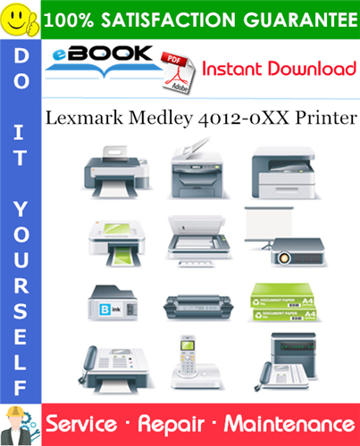 Thumbnail ☆☆ Best ☆☆ Lexmark Medley 4012-0XX Printer Service Repair Manual