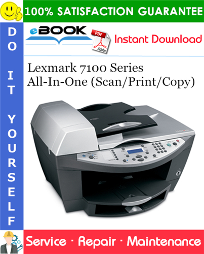 Thumbnail ☆☆ Best ☆☆ Lexmark 7100 Series All-In-One (Scan/Print/Copy) Service Repair Manual