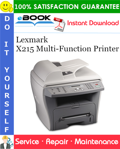 Thumbnail ☆☆ Best ☆☆ Lexmark X215 Multi-Function Printer Service Repair Manual