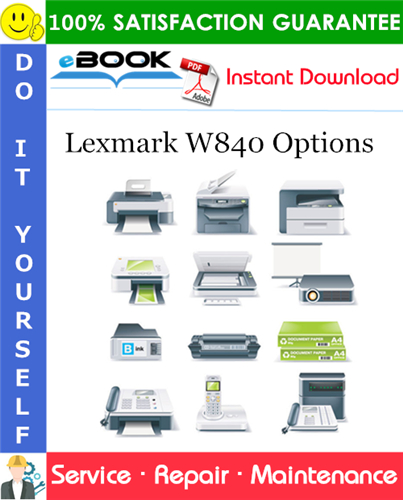Thumbnail ☆☆ Best ☆☆ Lexmark W840 Options Service Repair Manual