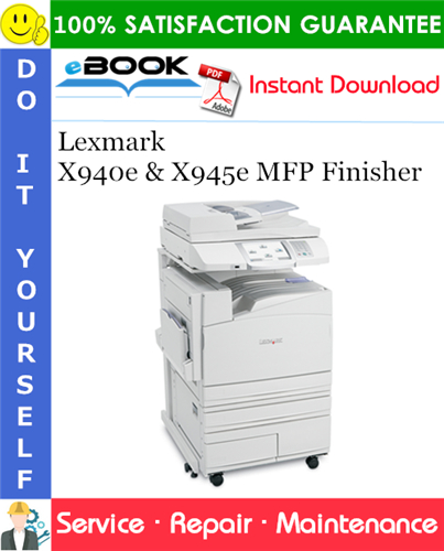 Thumbnail ☆☆ Best ☆☆ Lexmark X940e & X945e MFP Finisher Service Repair Manual