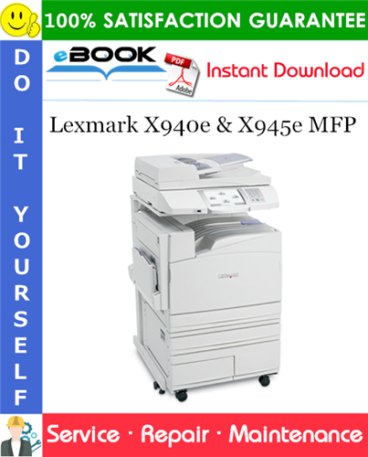 Thumbnail ☆☆ Best ☆☆ Lexmark X940e & X945e MFP Service Repair Manual