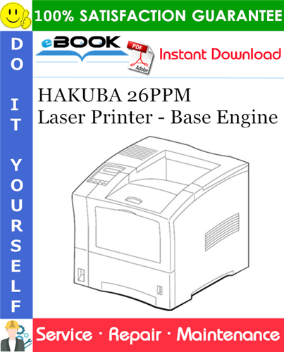 Thumbnail ☆☆ Best ☆☆ HAKUBA 26PPM Laser Printer - Base Engine Service Repair Manual
