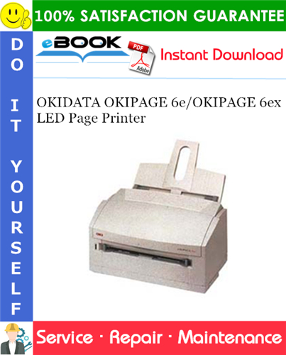 Thumbnail ☆☆ Best ☆☆ OKIDATA OKIPAGE 6e/OKIPAGE 6ex LED Page Printer Service Repair Manual