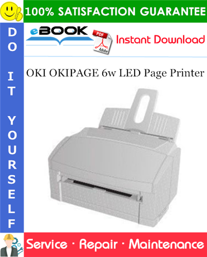 Thumbnail ☆☆ Best ☆☆ OKI OKIPAGE 6w LED Page Printer Service Repair Manual