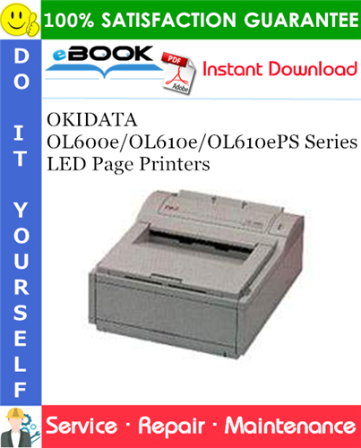 Thumbnail ☆☆ Best ☆☆ OKIDATA OL600e/OL610e/OL610ePS Series LED Page Printers Service Repair Manual