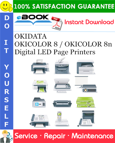 Thumbnail ☆☆ Best ☆☆ OKIDATA OKICOLOR 8 / OKICOLOR 8n Digital LED Page Printers Service Repair Manual