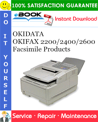 Thumbnail ☆☆ Best ☆☆ OKIDATA OKIFAX 2200/2400/2600 Facsimile Products Service Repair Manual
