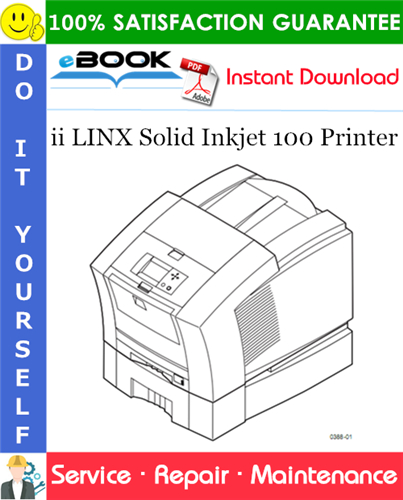 Thumbnail ☆☆ Best ☆☆ ii LINX Solid Inkjet 100 Printer Service Repair Manual