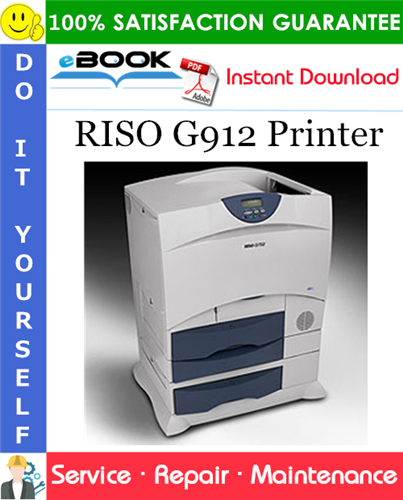 Thumbnail ☆☆ Best ☆☆ RISO G912 Printer Service Repair Manual