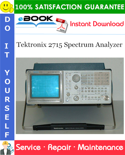 Thumbnail ☆☆ Best ☆☆ Tektronix 2715 Spectrum Analyzer Service Repair Manual