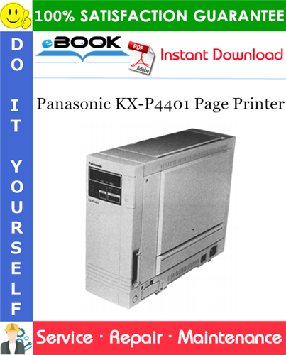 Thumbnail ☆☆ Best ☆☆ Panasonic KX-P4401 Page Printer Service Repair Manual