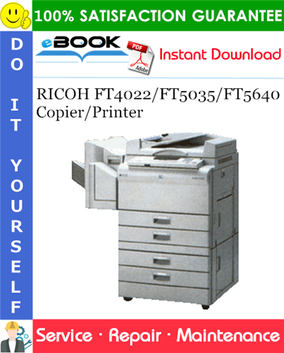 Thumbnail ☆☆ Best ☆☆ RICOH FT4022/FT5035/FT5640 Copier/Printer Service Repair Manual + Parts Catalog