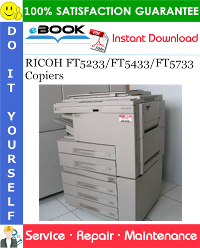 Thumbnail ☆☆ Best ☆☆ RICOH FT5233/FT5433/FT5733 Copiers Service Repair Manual + Parts Catalog