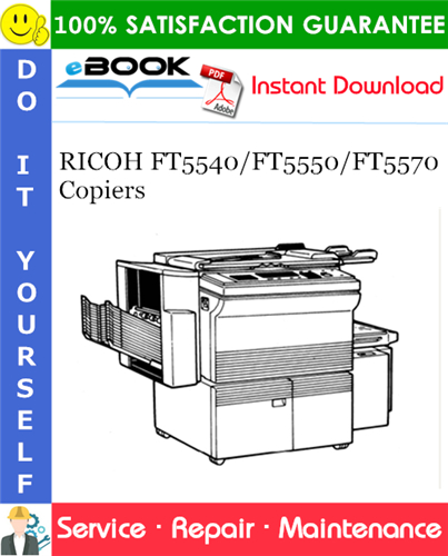 Thumbnail ☆☆ Best ☆☆ RICOH FT5540/FT5550/FT5570 Copiers Service Repair Manual + Parts Catalog