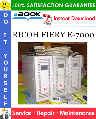 Thumbnail ☆☆ Best ☆☆ RICOH FIERY E-7000 Service Repair Manual