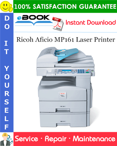 Thumbnail ☆☆ Best ☆☆ Ricoh Aficio MP161 Laser Printer Service Repair Manual