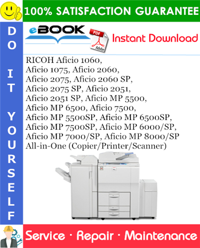 Thumbnail ☆☆ Best ☆☆ RICOH Aficio 1060, Aficio 1075, Aficio 2060, Aficio 2075, Aficio 2060 SP, Aficio 2075 SP, Aficio 2051, Aficio 2051 SP, Aficio MP 5500, Aficio MP 6500, Aficio 750