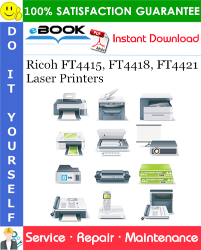 Thumbnail ☆☆ Best ☆☆ Ricoh FT4415, FT4418, FT4421 Laser Printers Service Repair Manual + Parts Catalog