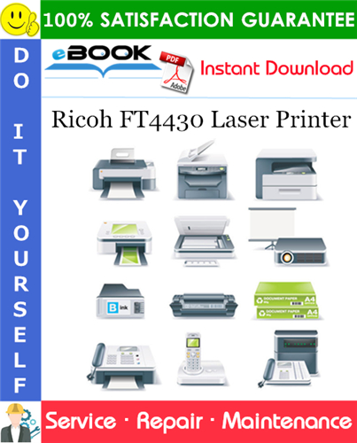 Thumbnail ☆☆ Best ☆☆ Ricoh FT4430 Laser Printer Service Repair Manual + Parts Catalog