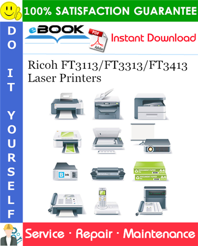 Thumbnail ☆☆ Best ☆☆ Ricoh FT3113/FT3313/FT3413 Laser Printers Service Repair Manual + Parts Catalog