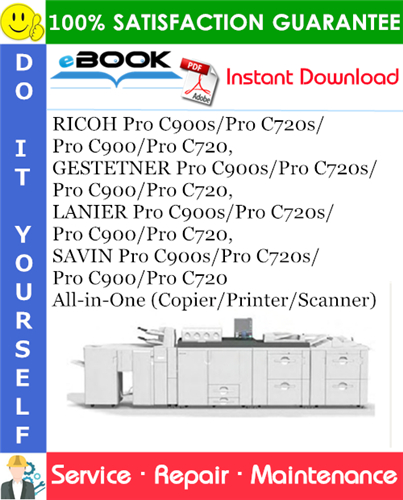 Thumbnail ☆☆ Best ☆☆ RICOH Pro C900s/Pro C720s/Pro C900/Pro C720, GESTETNER Pro C900s/Pro C720s/Pro C900/Pro C720, LANIER Pro C900s/Pro C720s/Pro C900/Pro C720, SAVIN Pro C900s/Pro C