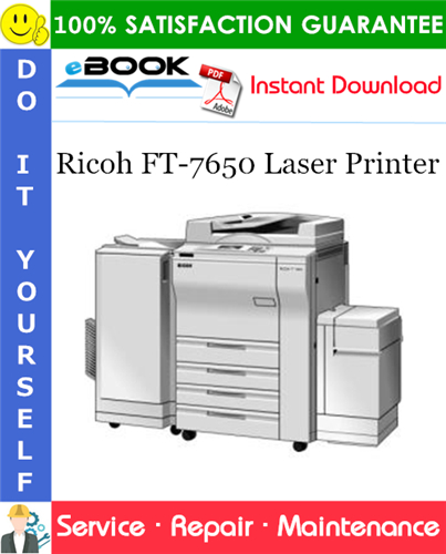 Thumbnail ☆☆ Best ☆☆ Ricoh FT-7650 Laser Printer Service Repair Manual + Parts Catalog