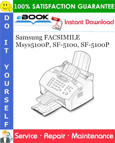 Thumbnail ☆☆ Best ☆☆ Samsung FACSIMILE Msys5100P, SF-5100, SF-5100P Service Repair Manual