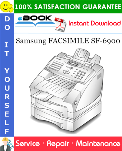 Thumbnail ☆☆ Best ☆☆ Samsung FACSIMILE SF-6900 Service Repair Manual