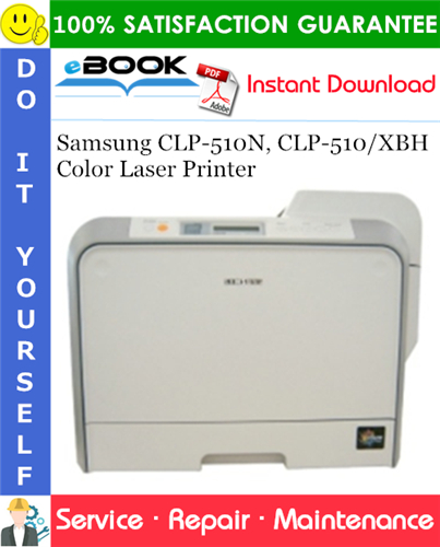 Thumbnail ☆☆ Best ☆☆ Samsung CLP-510N, CLP-510/XBH Color Laser Printer Service Repair Manual