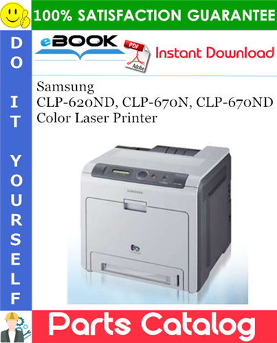 Thumbnail ☆☆ Best ☆☆ Samsung CLP-620ND, CLP-670N, CLP-670ND Color Laser Printer Parts Catalog Manual