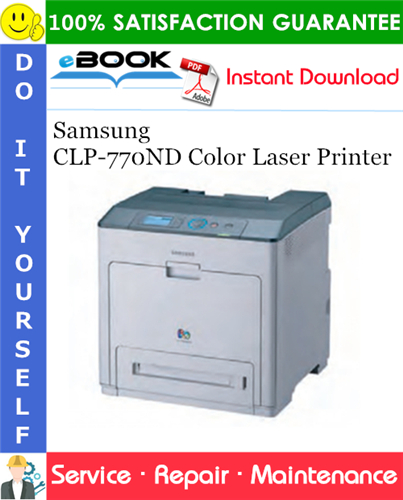 Thumbnail ☆☆ Best ☆☆ Samsung CLP-770ND Color Laser Printer Service Repair Manual + Parts Catalog