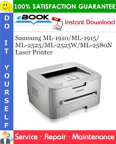 Thumbnail ☆☆ Best ☆☆ Samsung ML-1910/ML-1915/ML-2525/ML-2525W/ML-2580N Laser Printer Service Repair Manual