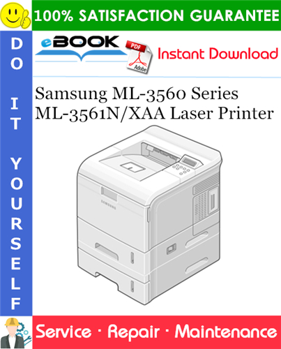 Thumbnail ☆☆ Best ☆☆ Samsung ML-3560 Series ML-3561N/XAA Laser Printer Service Repair Manual