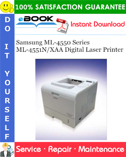 Thumbnail ☆☆ Best ☆☆ Samsung ML-4550 Series ML-4551N/XAA Digital Laser Printer Service Repair Manual