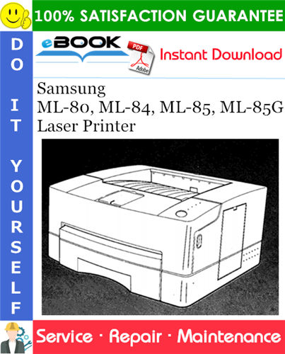 Thumbnail ☆☆ Best ☆☆ Samsung ML-80, ML-84, ML-85, ML-85G Laser Printer Service Repair Manual