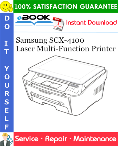 Thumbnail ☆☆ Best ☆☆ Samsung SCX-4100 Laser Multi-Function Printer Service Repair Manual