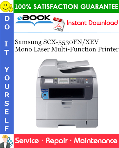 Thumbnail ☆☆ Best ☆☆ Samsung SCX-5530FN/XEV Mono Laser Multi-Function Printer Service Repair Manual