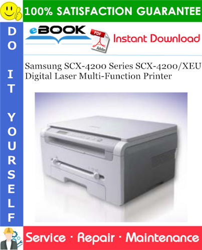 Thumbnail ☆☆ Best ☆☆ Samsung SCX-4200 Series SCX-4200/XEU Digital Laser Multi-Function Printer Service Repair Manual