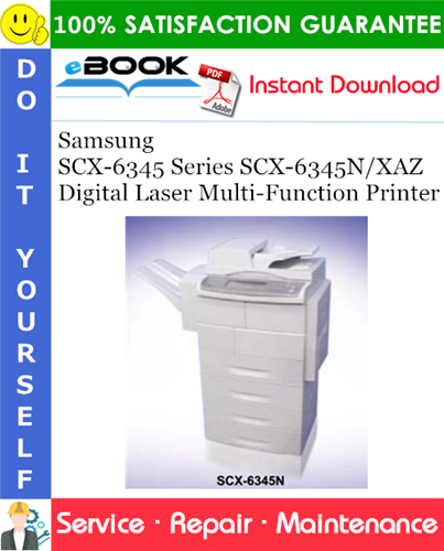 Thumbnail ☆☆ Best ☆☆ Samsung SCX-6345 Series SCX-6345N/XAZ Digital Laser Multi-Function Printer Service Repair Manual