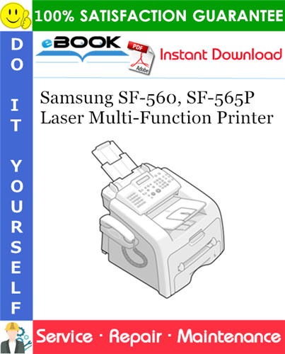 Thumbnail ☆☆ Best ☆☆ Samsung SF-560, SF-565P Laser Multi-Function Printer Service Repair Manual