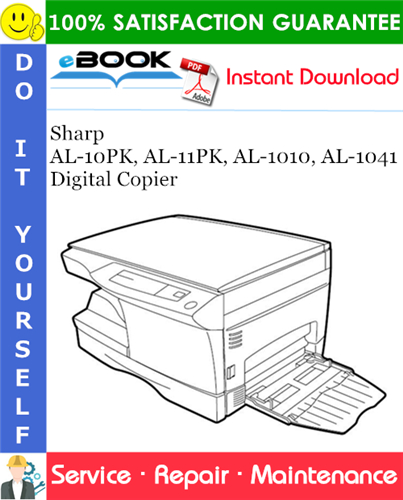 Thumbnail ☆☆ Best ☆☆ Sharp AL-10PK, AL-11PK, AL-1010, AL-1041 Digital Copier Service Repair Manual Thumbnail ☆☆ Best ☆☆ Sharp AL-10PK, AL-11PK, AL-1010, AL-1041 Digital Copier Service Repair Manual